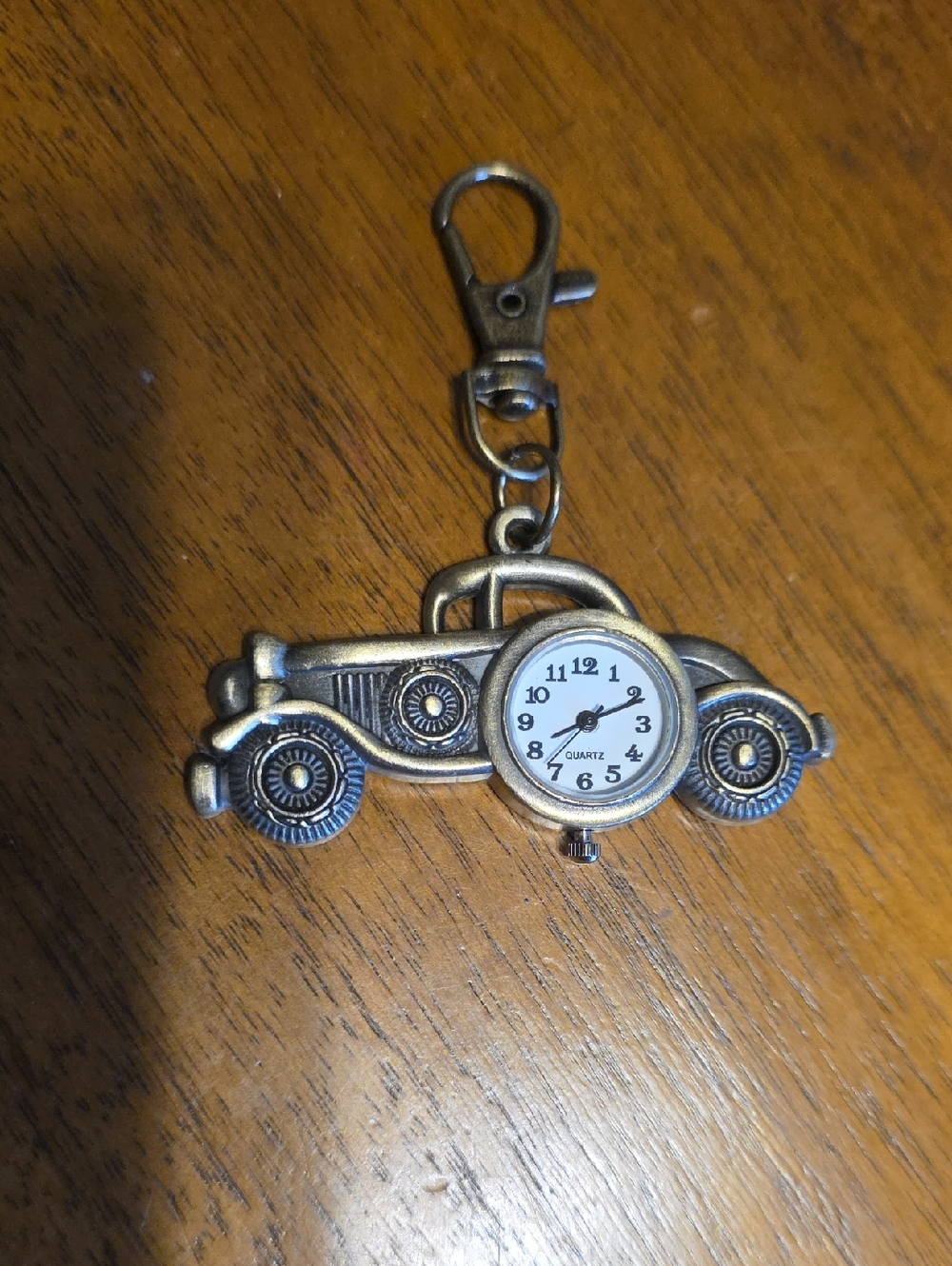 Bronze Vintage Car Keychain Watch - Bronze Home Accent